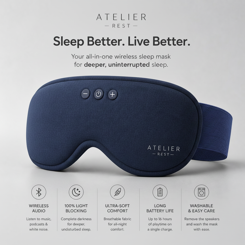 Atelier Rest™ Sleep Mask (With Wireless Audio)